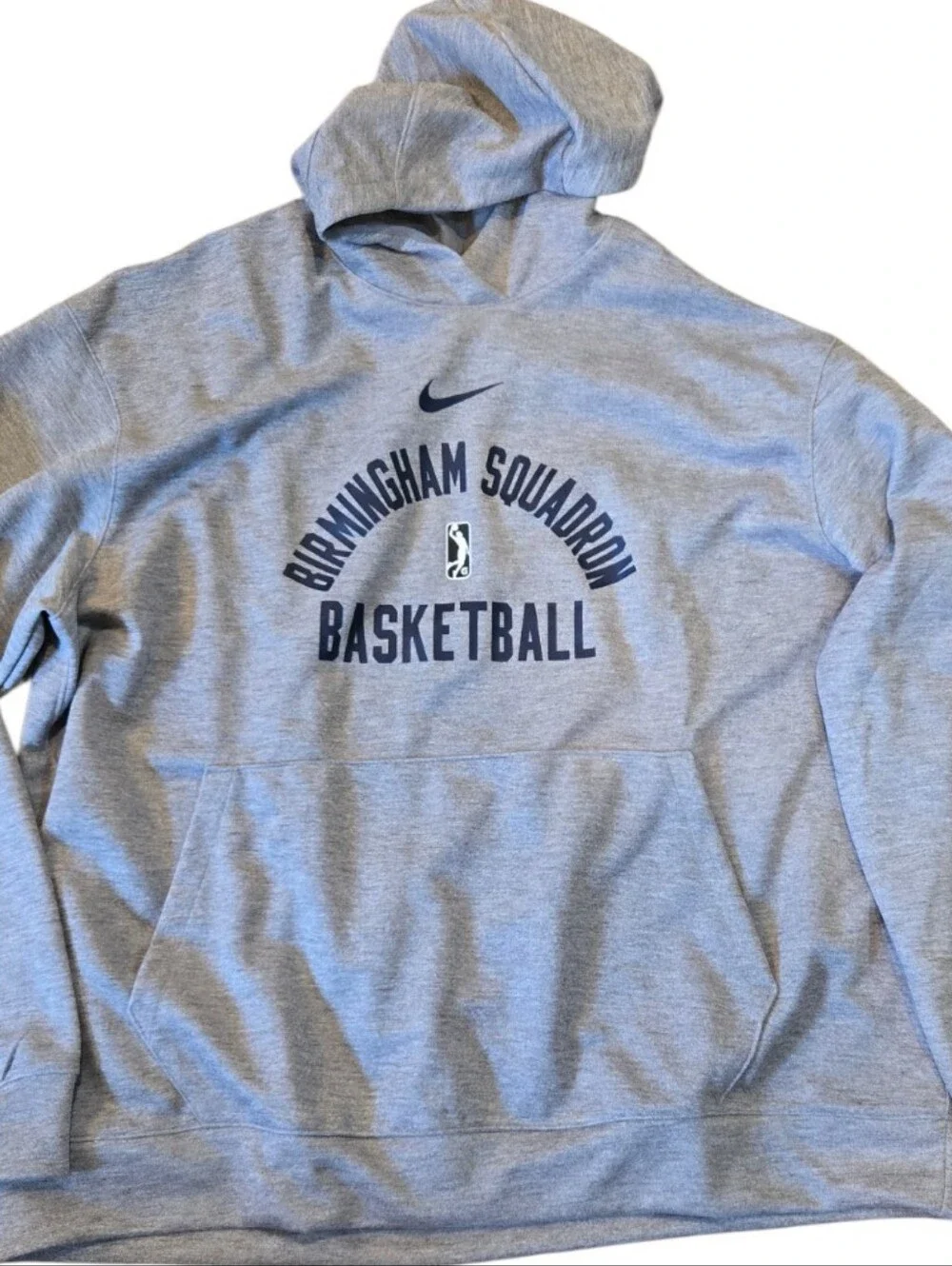 NWT Nike Gray Birmingham Squadron Basketball Hoodie Sz XXL Tall